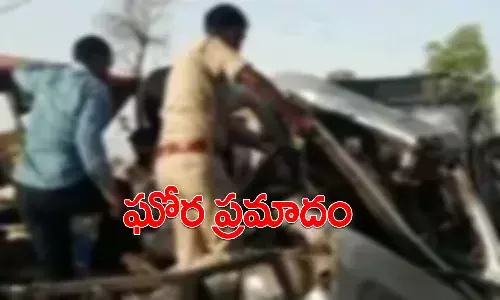 ఘోర రోడ్డు ప్రమాదం.. ఏడుగురు దుర్మరణం