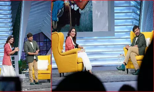 సామ్ జామ్ షోలో మెగాస్టార్ చిరంజీవి.. ఫోటోలు వైరల్