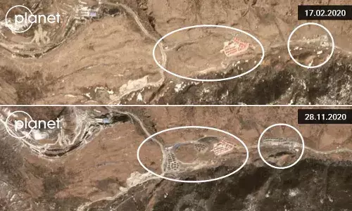 భారత భూభాగంలో చైనా గ్రామాలు