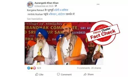 Fact Check : హృతిక్ రోషన్ రైతులకు మద్దతుగా ఆందోళనల్లో పాల్గొన్నారా..?