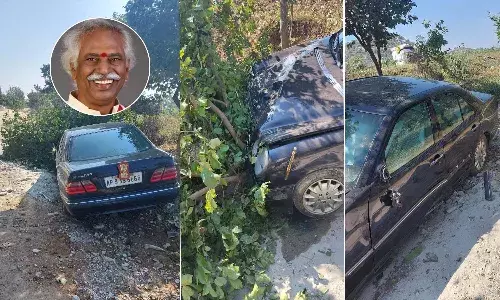 హిమాచల్ ప్రదేశ్ గవర్నర్ బండారు దత్తాత్రేయకు త్రుటిలో తప్పిన ప్రమాదం