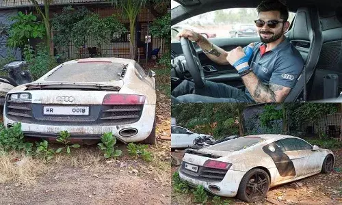 విరాట్ కోహ్లీ వాడిన కారు.. ఈ పరిస్థితి ఏంటో..