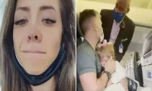 మాస్క్ వ‌ద్ద‌న్న రెండేళ్ల పాప‌.. విమానం నుంచి దింపేసిన సిబ్బంది.. అస‌లు ఏం జ‌రిగిందంటే..?