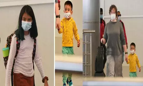 విమానాశ్రయంలో పవన్ క‌ళ్యాణ్ చిన్న కుమారై.. ఫోటోలు వైర‌ల్‌