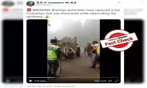 Fact Check : డైనోసార్ ను ఇండోనేషియాలో సజీవంగా పెట్టుకున్నారా..?