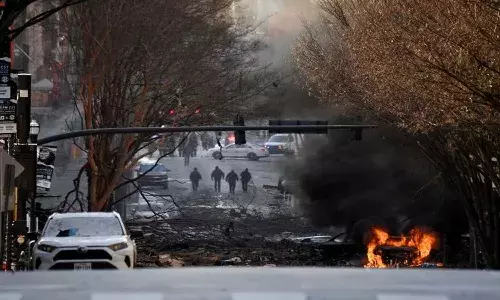 క్రిస్మస్ రోజున అమెరికాలో భారీ బాంబు పేలుడు