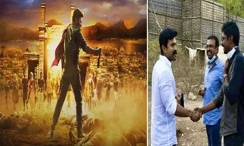 ఆచార్య సెట్‌లో మెగాప‌వ‌ర్ స్టార్ రామ్‌చ‌ర‌ణ్