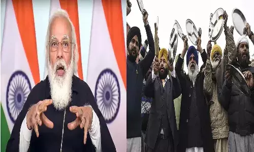 మోదీ మన్ కీ బాత్ కు పెద్ద ఎత్తున నిరసన
