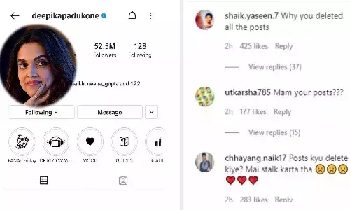 Deepika Padukone removes all her posts and tweets