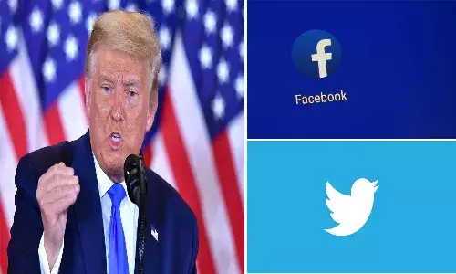 Trump Facebook Twitter Accounts Freezed
