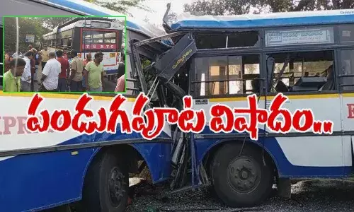 Road accident in Warangal