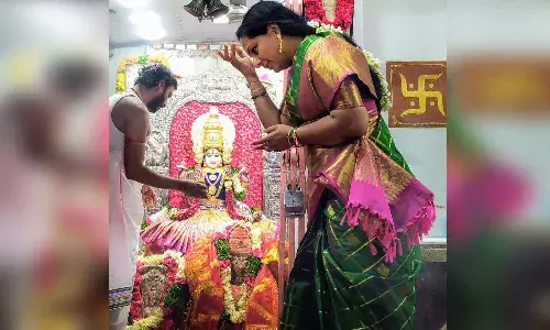 MLC Kavitha in Bhogi celebrations