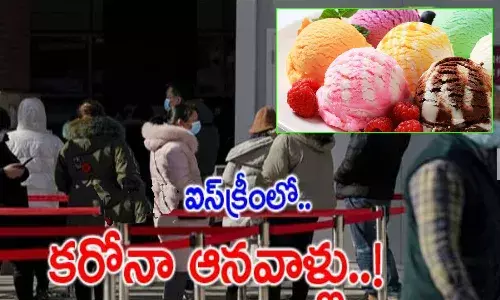 coronavirus found on ice cream