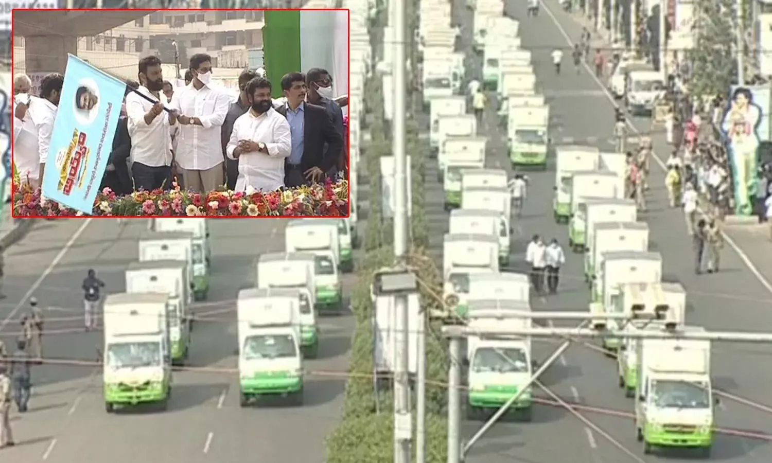 CM Jagan launches Ration door delivery vehicles