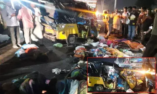 Road Accident in Nalgonda district