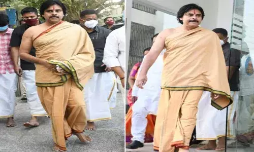 Janasena Chief Pawan Kalyan visits Tirumala Temple