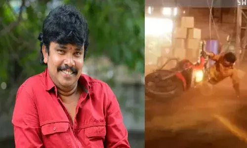 షూటింగ్‌లో సెట్స్‌లో బ‌ర్నింగ్ స్టార్‌కు తృటిలో త‌ప్పిన ప్ర‌మాదం..