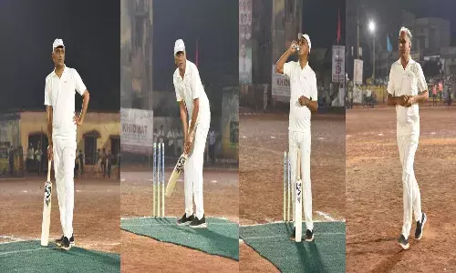 Harish Rao Played Cricket Match