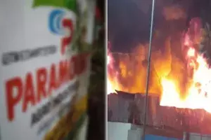 Huge Fire Accident In Vishakapatnam Huge Fire Accident In Vishakapatnam