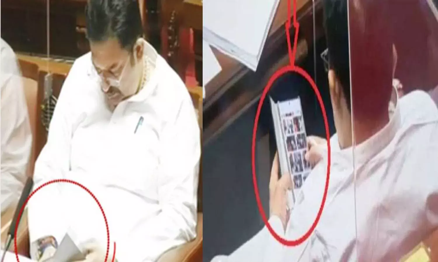 అసెంబ్లీలో ఆ వీడియోలు చూస్తూ దొరికిన కాంగ్రెస్ ఎమ్మెల్సీ