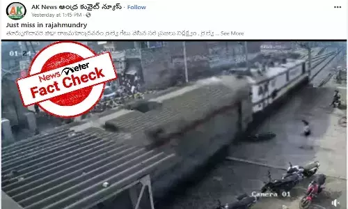 fact check news of railway track accident