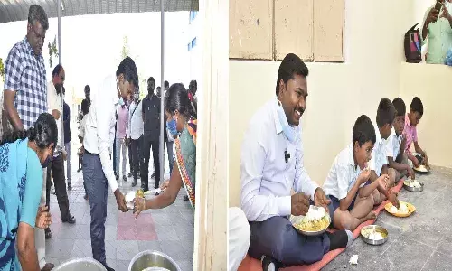 Ananthapuram Collector Visit Rapthadu Govt School