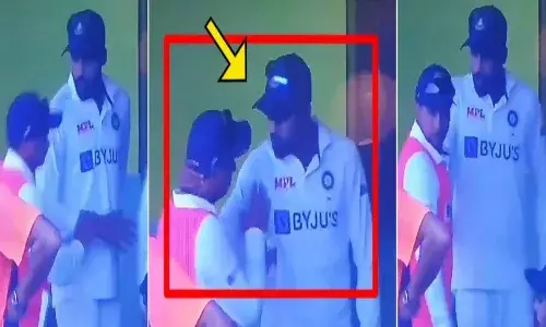 Fight between Mohammed Siraj and Kuldeep Yadav.