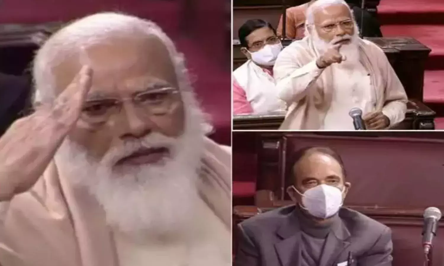 PM Modi gets emotional in Rajya Sabha