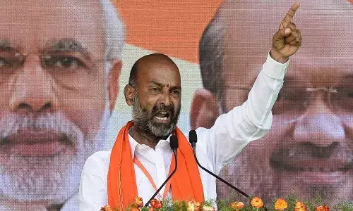 Bandi Sanjay slams TRS Leaders.