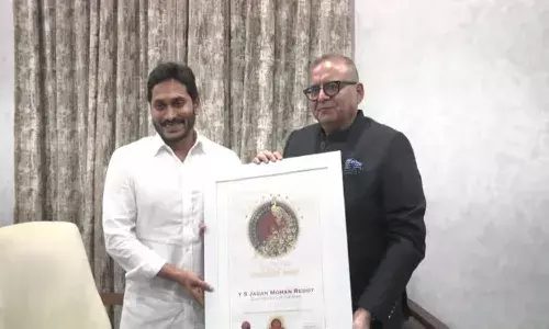 AP CM Jagan Mohan Reddy presented skoch chief minister of year award