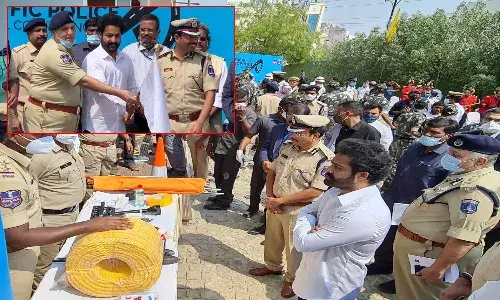 Jr NTR Attended as the Guest of Honour for the 2021 Cyberabad Traffic Police Annual Conference