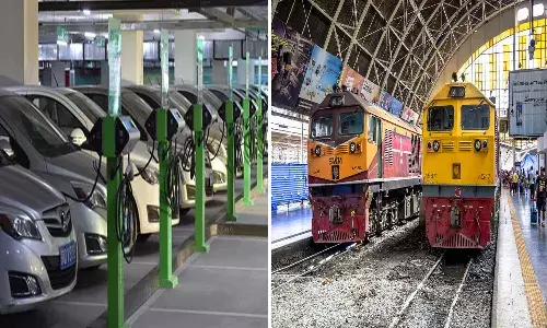 Electric Vehicle Charging Stations In Railway Stations