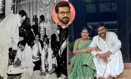 అమ్మానాన్న‌ల‌కు పెళ్లిరోజు శుభాకాంక్ష‌లు తెలిపిన చ‌ర‌ణ్‌.. ట్వీట్ వైర‌ల్‌