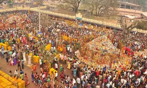 Devotees flocked to Medaram