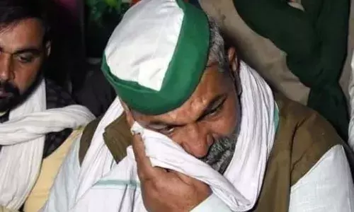 farmers destroy crops to support BKU leader Rakesh Tikaits call.