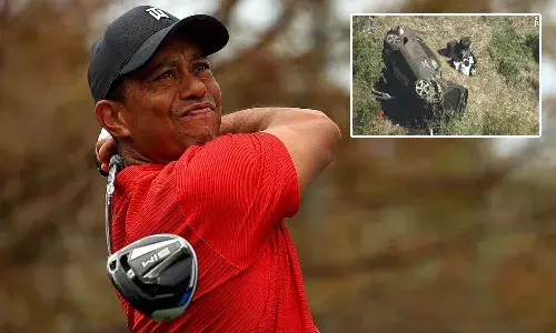 Golf player Tiger Woods injured