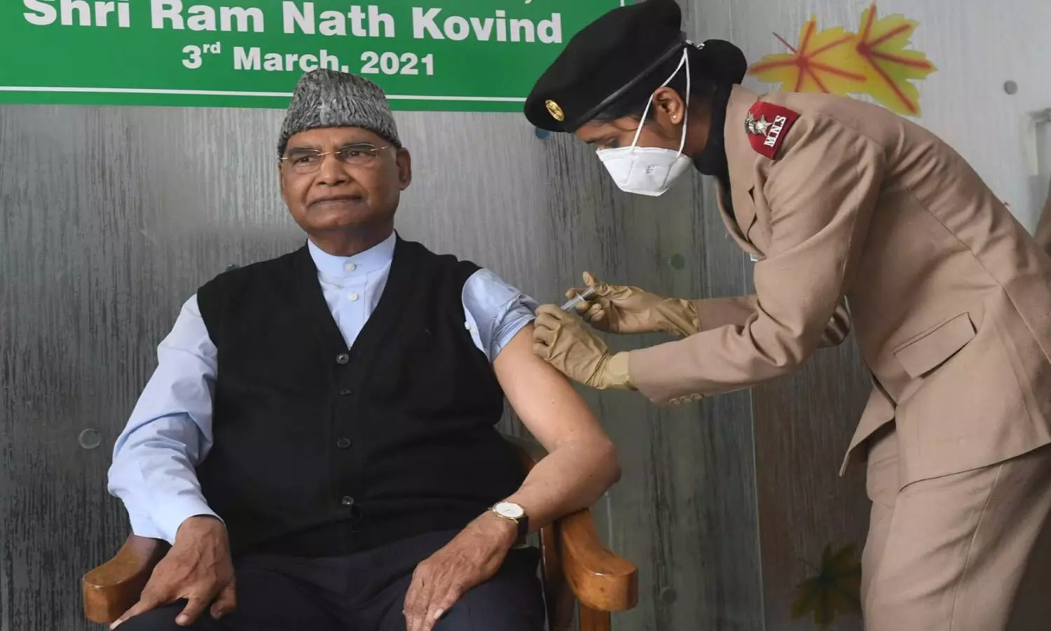 President Ramnath Kovind receives first dose of covid19 vaccine President Ramnath Kovind receives first dose of covid19 vaccine