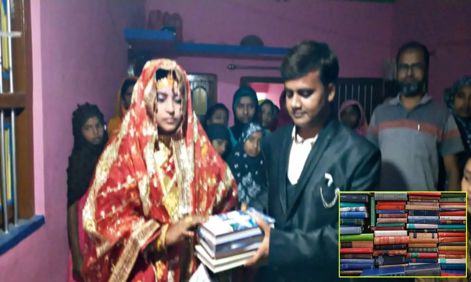 Instead Of Money Bengal Bride Asks For Books As ‘Mahr’ From Groom. Instead Of Money Bengal Bride Asks For Books As ‘Mahr’ From Groom.