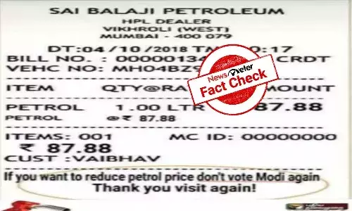 fact check news of against modi voting