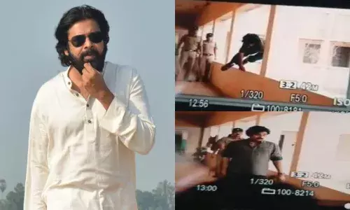 PSPKRANA leaked still pawan kalyan jumping a wall