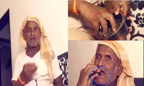 32ఏళ్లుగా రాళ్లే అతడి ఆహారం.. ప్రతి రోజూ పావు కేజీపైనే