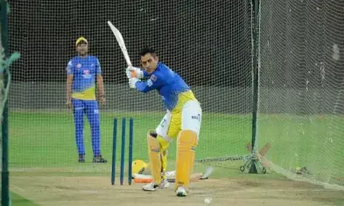 Sixes galore as MS Dhoni hits the nets for CSK ahead of IPL 2021