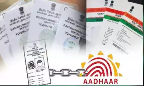 Center ready to link aadhaar with voter id