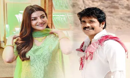 Kajal Agarwal Romance with Nagarjuna