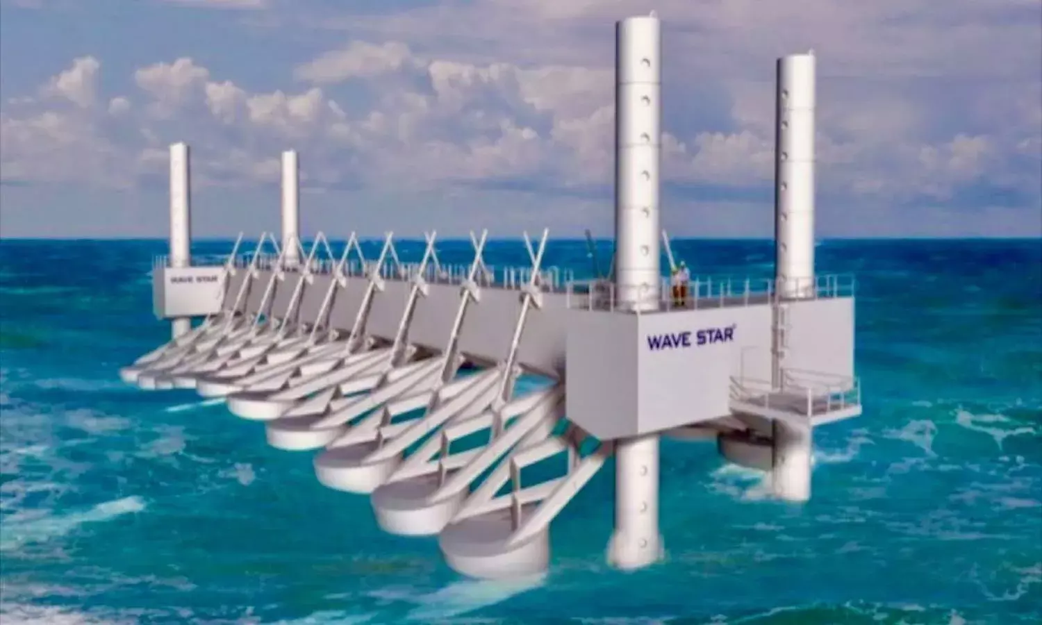 Power generation with ocean waves