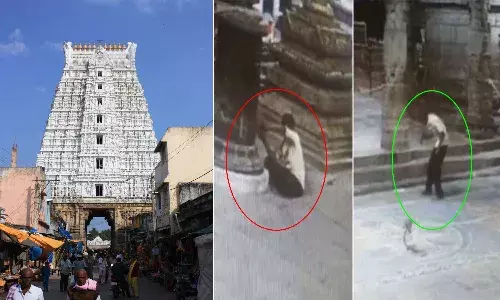 గోవింద‌రాజ‌స్వామి ఆల‌యంలో చోరీకి య‌త్నం.. సీసీ కెమెరాకు అడ్డంగా బుక్