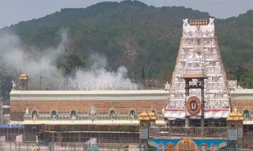 fire accident at tirumala temple