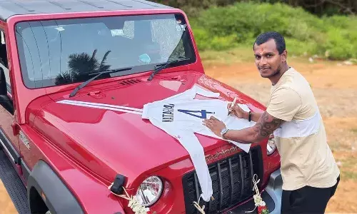 T Natarajan receives SUV