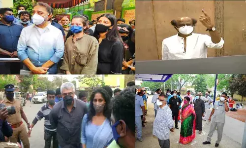 celebraties cast their vote