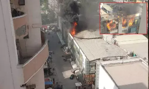 Massive fire accident